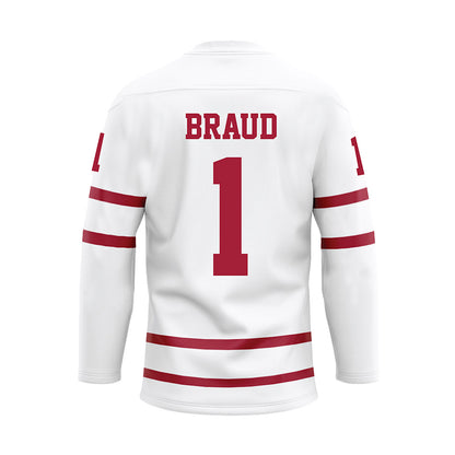 Alabama - Softball Alumni : Kayla Braud - White Hockey Jersey