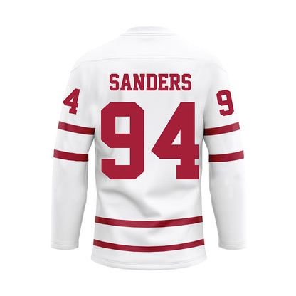 Alabama - Football Alumni : Derek Sanders - White Hockey Jersey