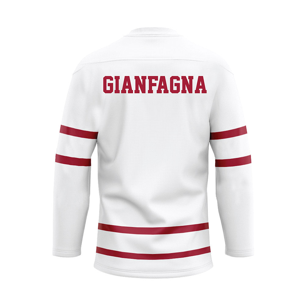 Alabama - NCAA Women's Rowing : Micaiah Gianfagna - White Hockey Jersey