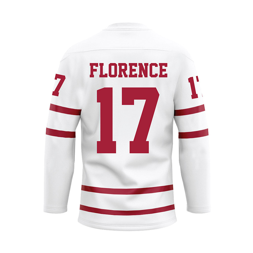 Alabama - Football Alumni : Craige Florence - White Hockey Jersey