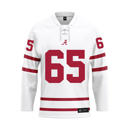 Alabama - Football Alumni : Jack Smalley Jr - White Hockey Jersey