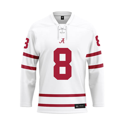 Alabama - Football Alumni : Chris Rogers - White Hockey Jersey