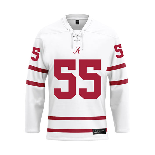 Alabama - NCAA Softball : Alea Johnson - White Hockey Jersey