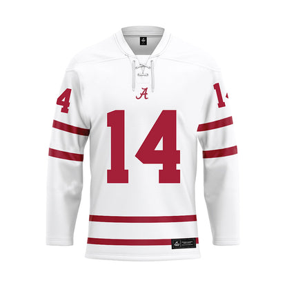 Alabama - Mens Basketball Alumni : Eric Washington - White Hockey Jersey