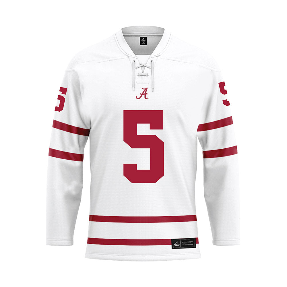 Alabama - Women's Basketball Alumni : Hannah Barber - White Hockey Jersey