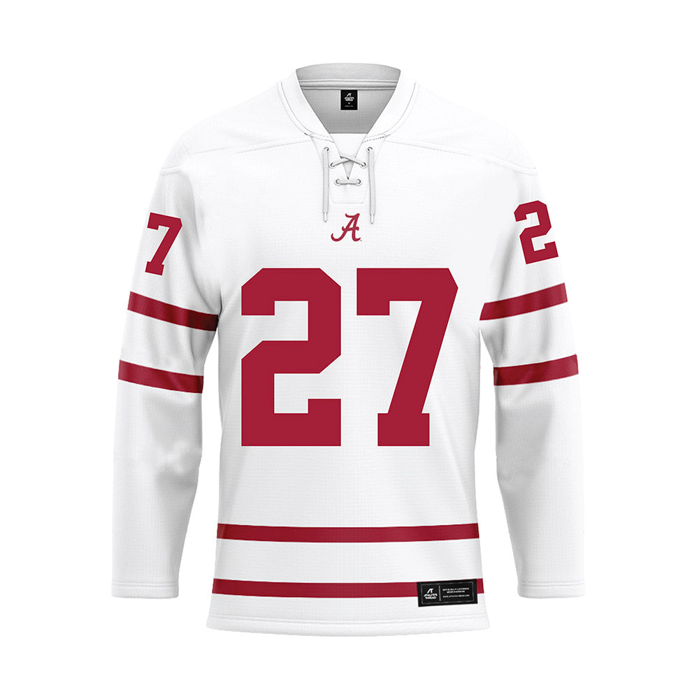 Alabama - Football Alumni : Ray Hudson - White Hockey Jersey