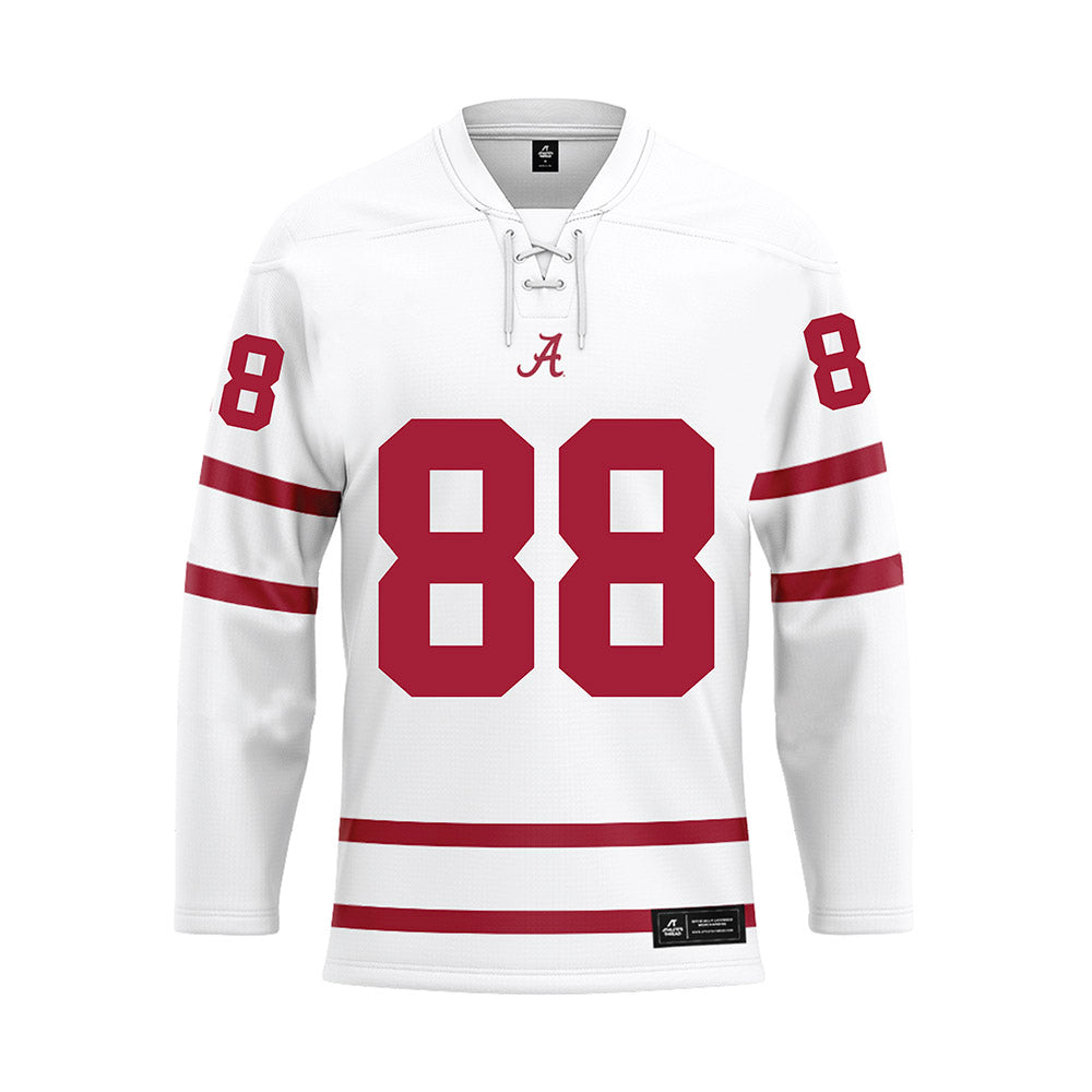 Alabama - Football Alumni : Marco Battle - White Hockey Jersey