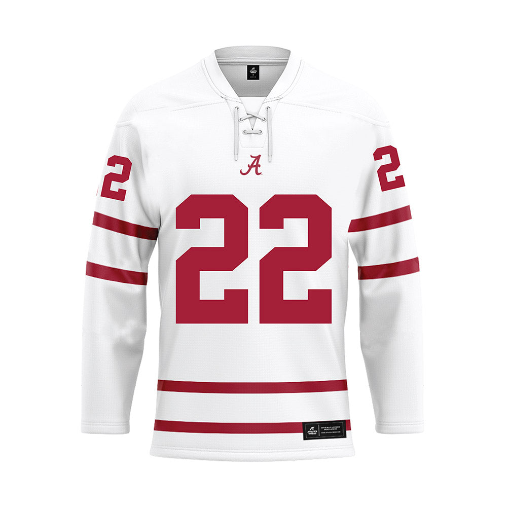 Alabama - NCAA Women's Soccer : Leah Kunde - White Hockey Jersey