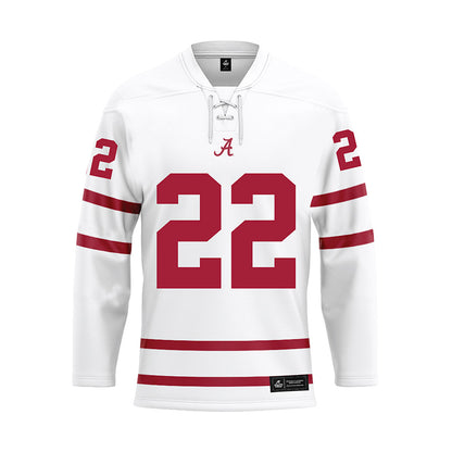 Alabama - NCAA Women's Soccer : Leah Kunde - White Hockey Jersey