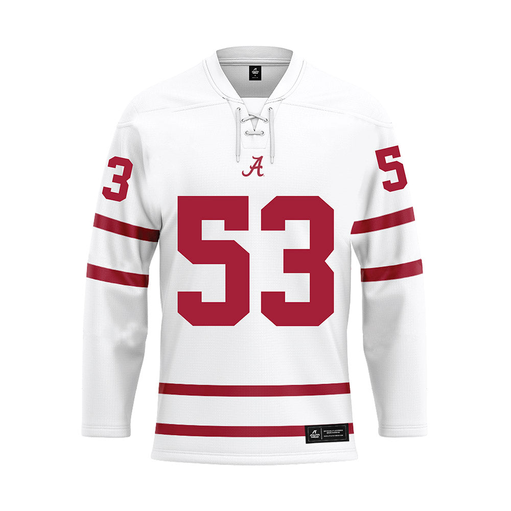 Alabama - Football Alumni : Granison Wagstaff - White Hockey Jersey