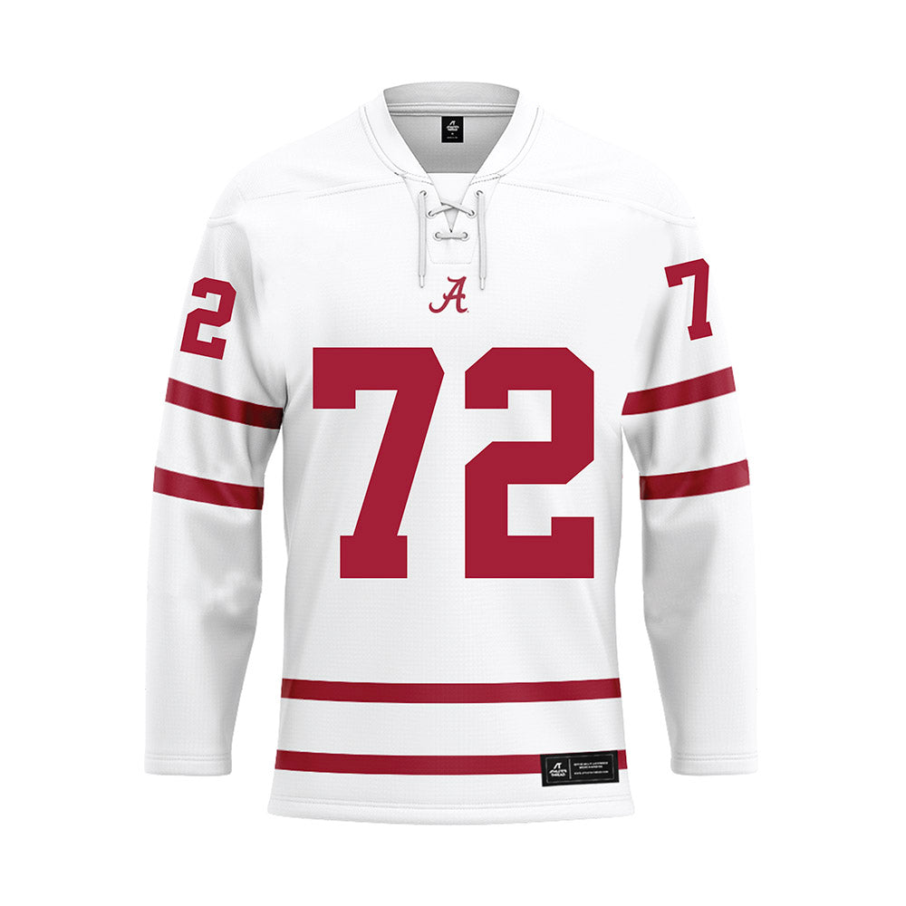 Alabama - Football Alumni : Willard Scissum - White Hockey Jersey