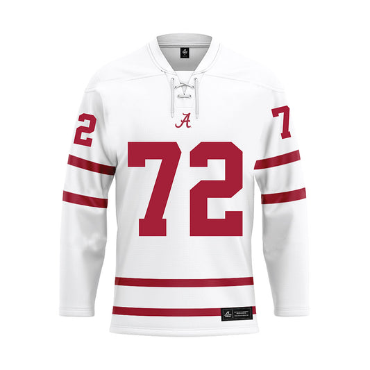 Alabama - Football Alumni : Willard Scissum - White Hockey Jersey