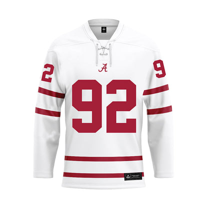 Alabama - Football Alumni : Patrick Frayer - White Hockey Jersey