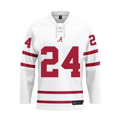 Alabama - Softball Alumni : Olivia Gibson - White Hockey Jersey