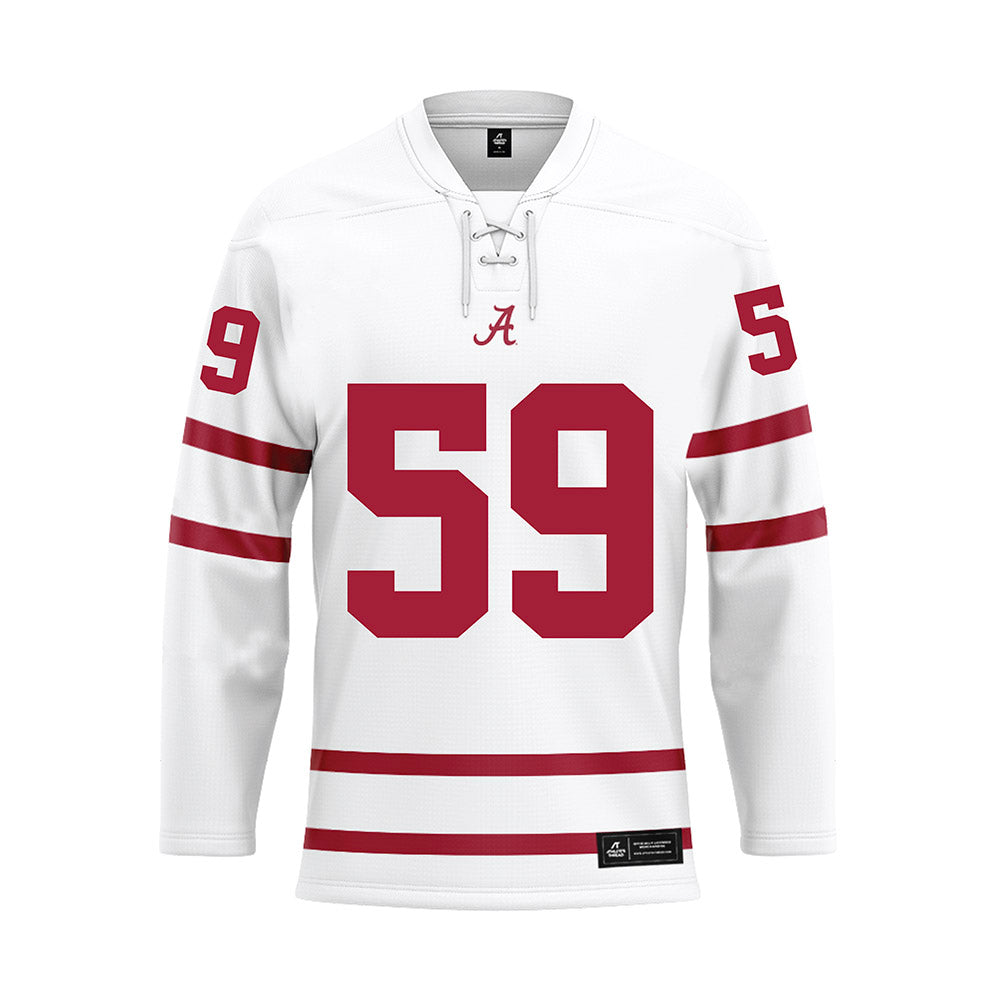 Alabama - Football Alumni : Sylvester Croom - White Hockey Jersey