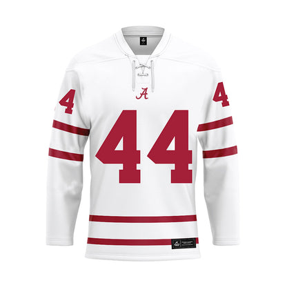 Alabama - Football Alumni : Eric Moore - White Hockey Jersey