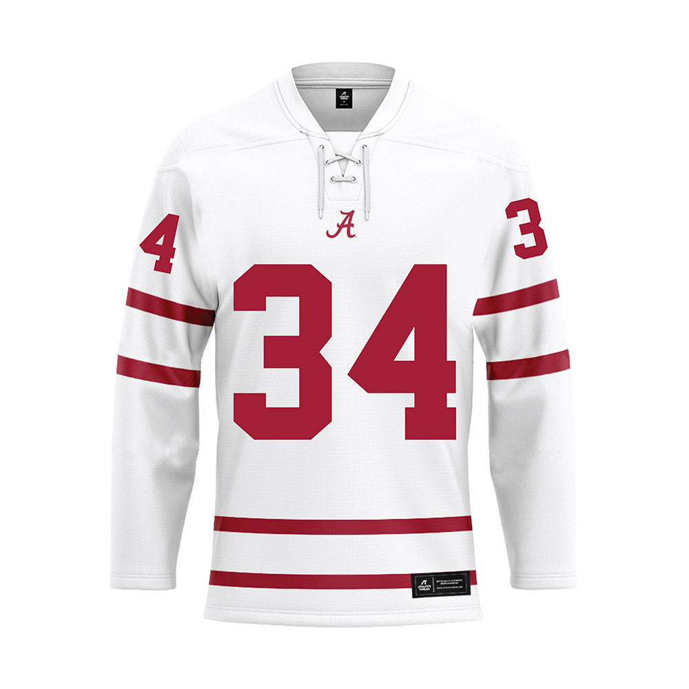 Alabama - NCAA Football : Que Robinson - White Hockey Jersey