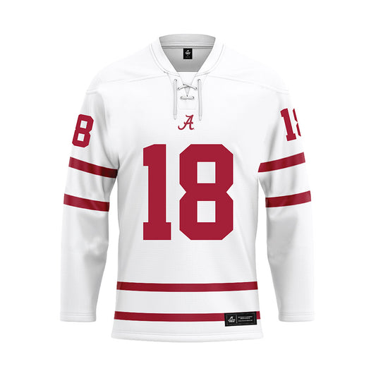 Alabama - NCAA Softball : Lauren Johnson - White Hockey Jersey