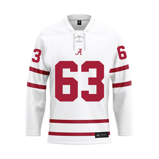 Alabama - Football Alumni : Greg Montgomery - White Hockey Jersey