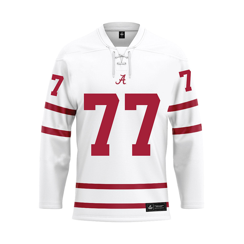 Alabama - Football Alumni : Jerry Duncan - White Hockey Jersey