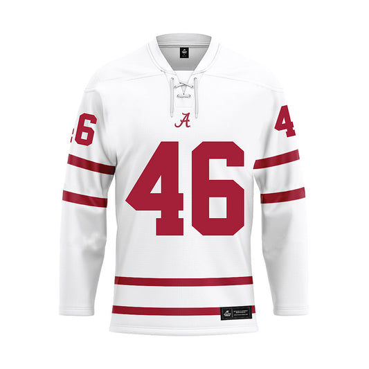 Alabama - Football Alumni : Michael Nysewander - White Hockey Jersey