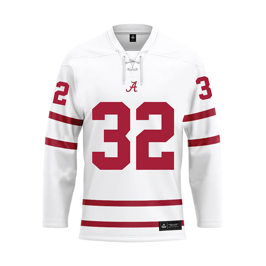 Alabama - Softball Alumni : Kat Grill - White Hockey Jersey