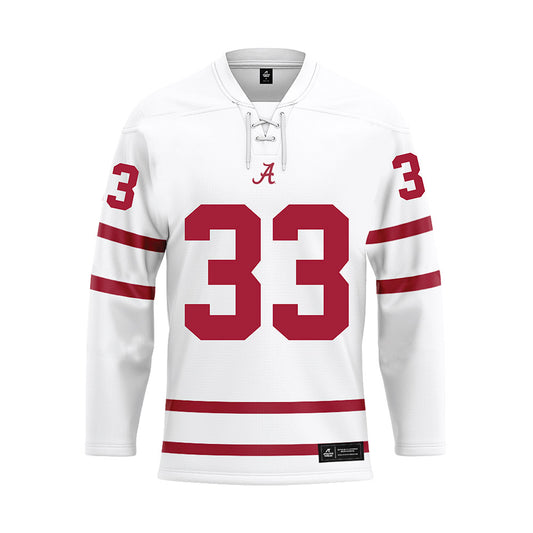 Alabama - NCAA Football : Hunter Osborne - White Hockey Jersey