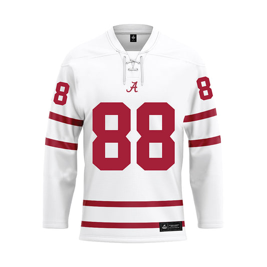 Alabama - Football Alumni : George Pugh - White Hockey Jersey