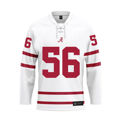 Alabama - Football Alumni : Jeff Rouzie - White Hockey Jersey