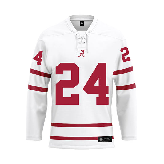 Alabama - Football Alumni : Marquis Johnson - White Hockey Jersey