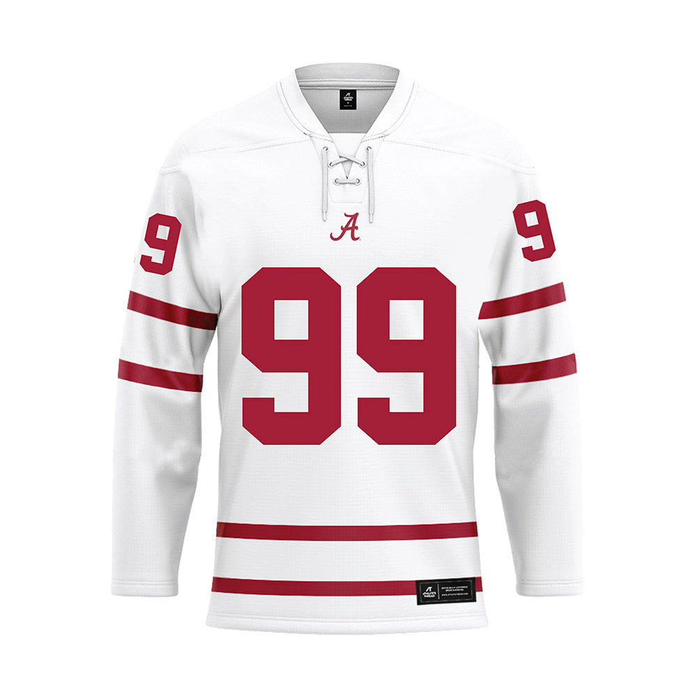 Alabama - NCAA Baseball : Austin Morris - White Hockey Jersey