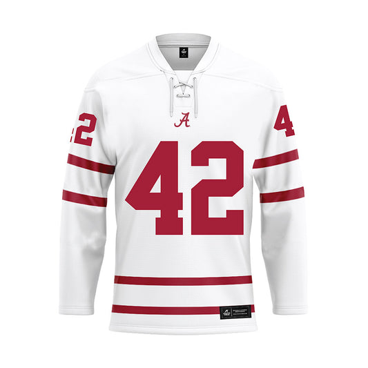 Alabama - NCAA Football : Yhonzae Pierre - White Hockey Jersey