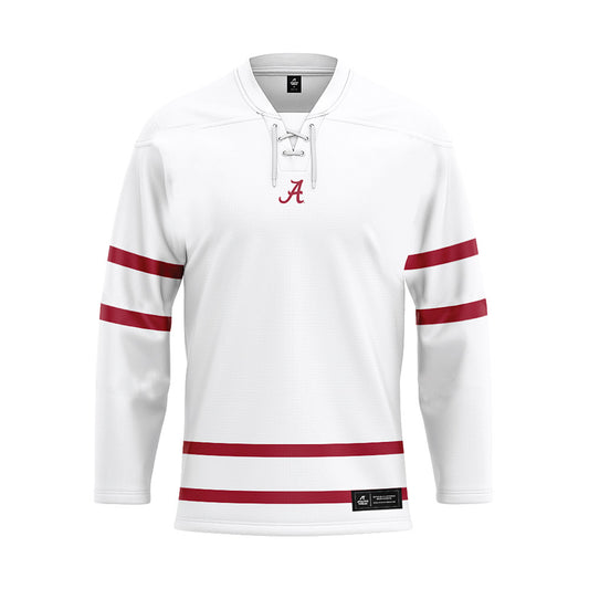 Alabama - NCAA Football : Kalen DeBoer - White Hockey Jersey