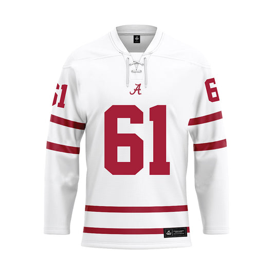 Alabama - Football Alumni : BJ Stabler - White Hockey Jersey