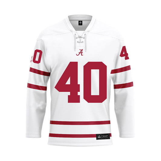 Alabama - Mens Basketball Alumni : Justin Knox - White Hockey Jersey