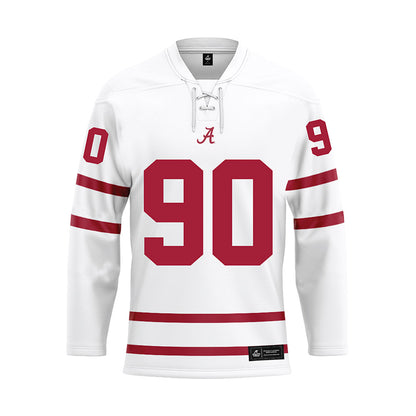 Alabama - Football Alumni : Jeremy Shelley - White Hockey Jersey