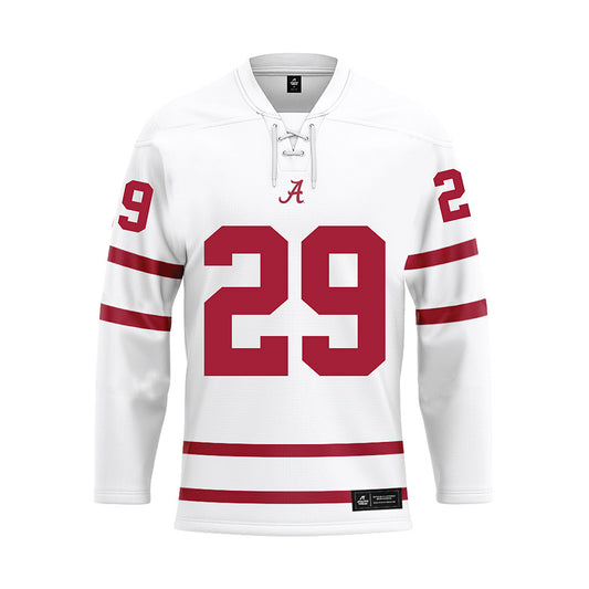 Alabama - NCAA Football : Ayden Moore - White Hockey Jersey