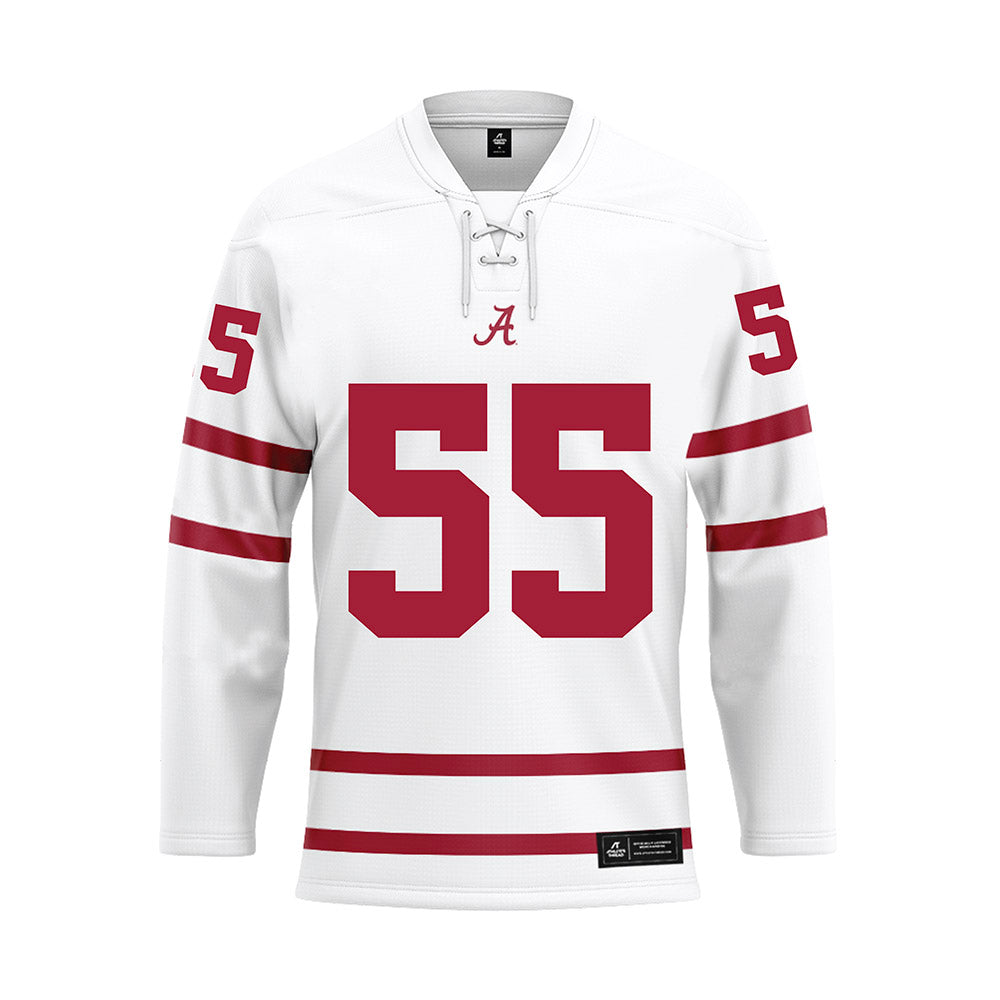 Alabama - NCAA Football : Roq Montgomery - White Hockey Jersey