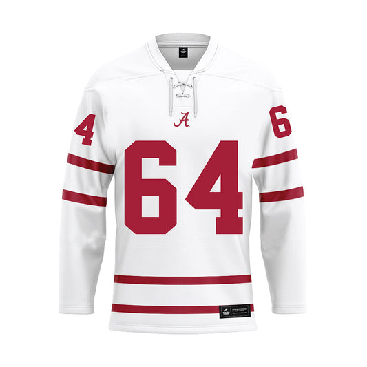 Alabama - NCAA Football : Mac Smith - White Hockey Jersey