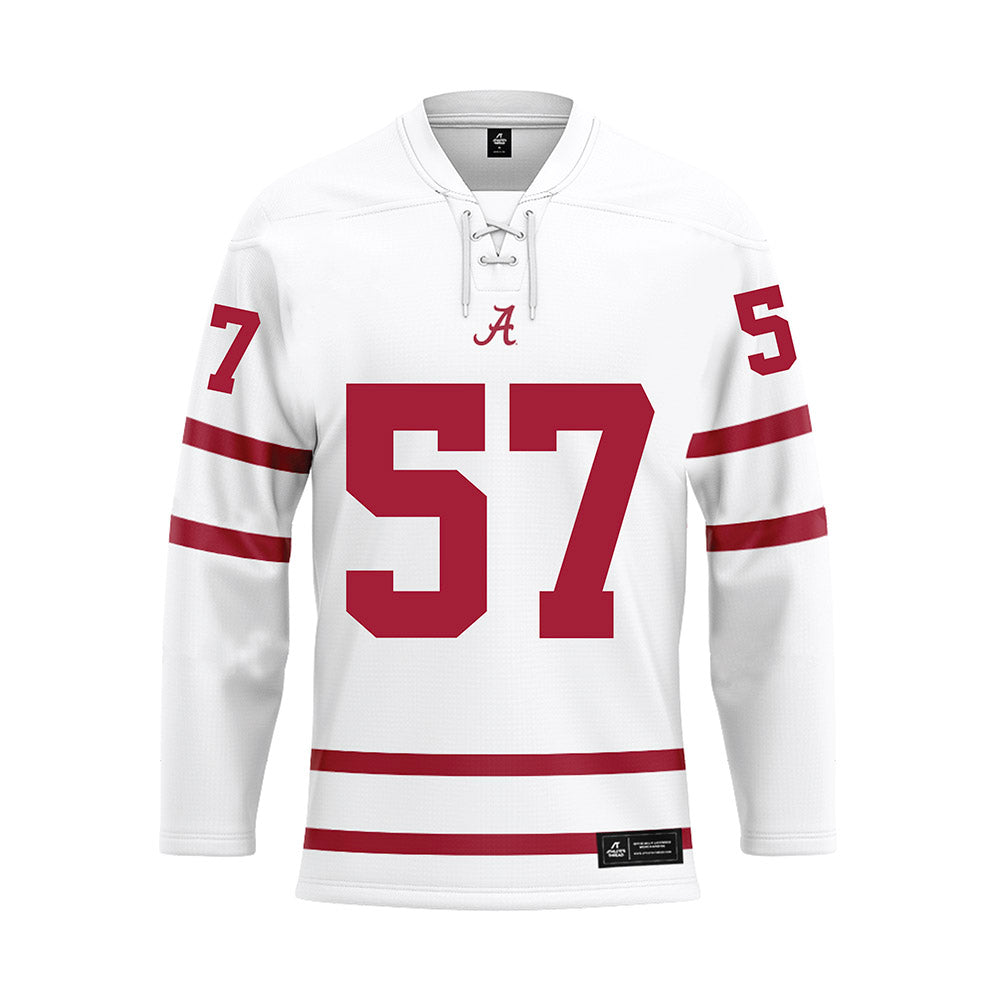 Alabama - NCAA Football : Elijah Pritchett - White Hockey Jersey