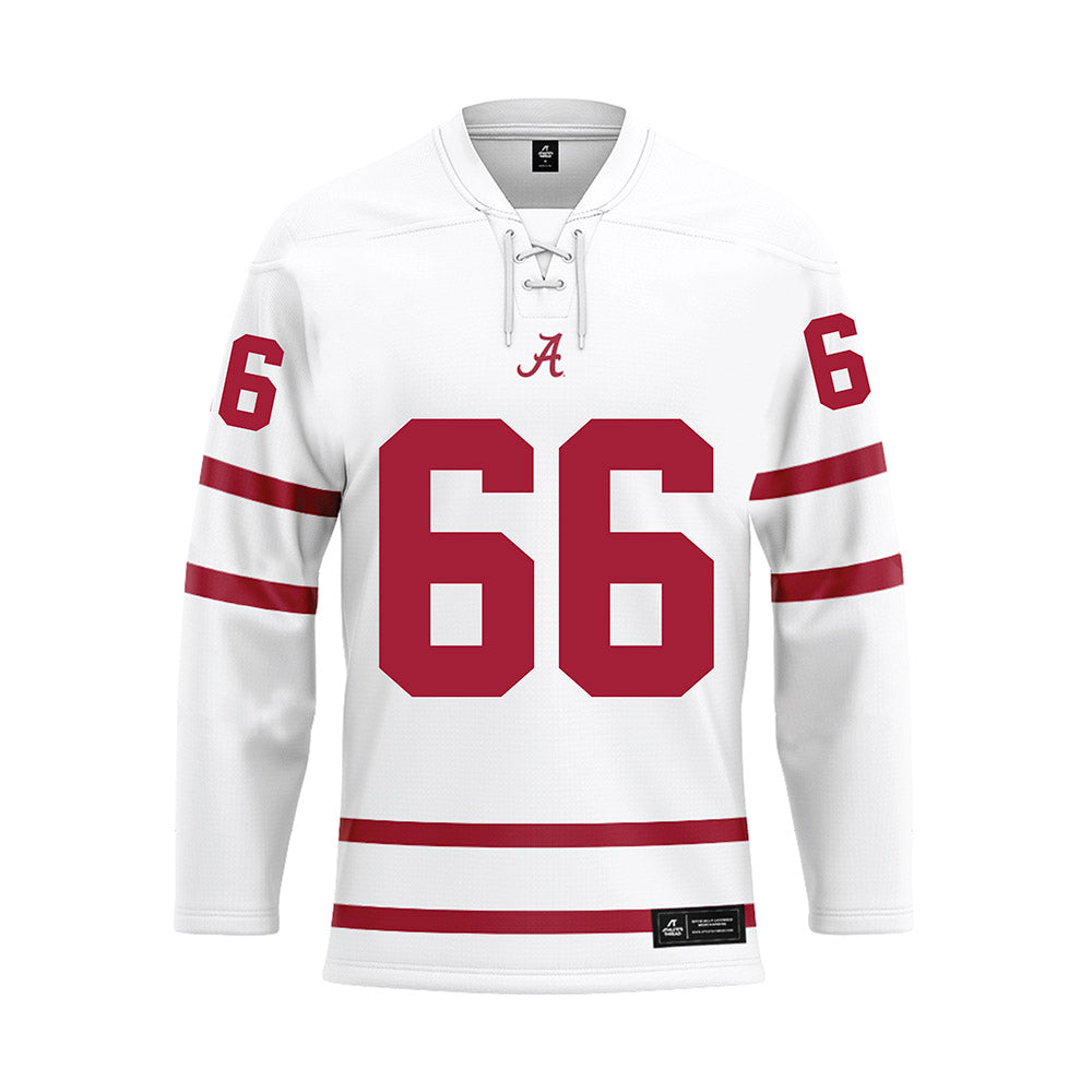 Alabama - Football Alumni : Albert Lewis - White Hockey Jersey