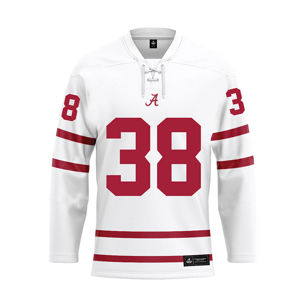 Alabama - NCAA Baseball : Luke Vaughn - White Hockey Jersey