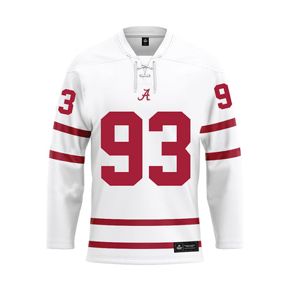 Alabama - Football Alumni : Marty Lyons - White Hockey Jersey