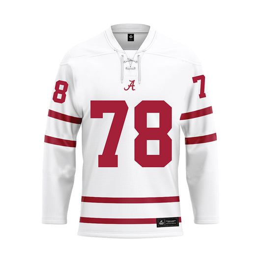 Alabama - Football Alumni : Louis Thompson - White Hockey Jersey