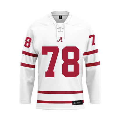 Alabama - Football Alumni : Mike Johnson - White Hockey Jersey