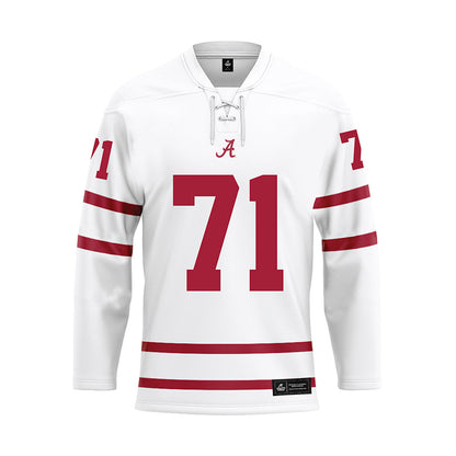 Alabama - NCAA Football : Jackson Howell - White Hockey Jersey