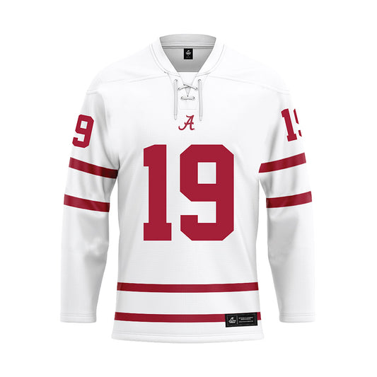 Alabama - NCAA Baseball : Zane Probst - White Hockey Jersey