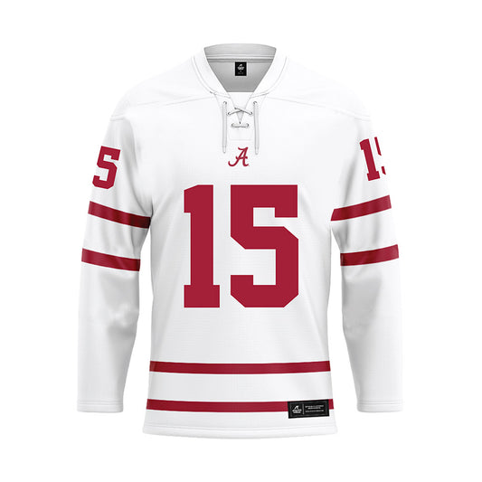 Alabama - NCAA Baseball : Coleman Mizell - White Hockey Jersey