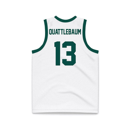 Jacksonville - NCAA Women's Basketball : LaRonda Quattlebaum - White Basketball Jersey-1