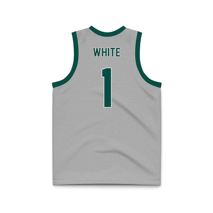 Jacksonville - NCAA Women's Basketball : Mychal White - Grey Basketball Jersey-1